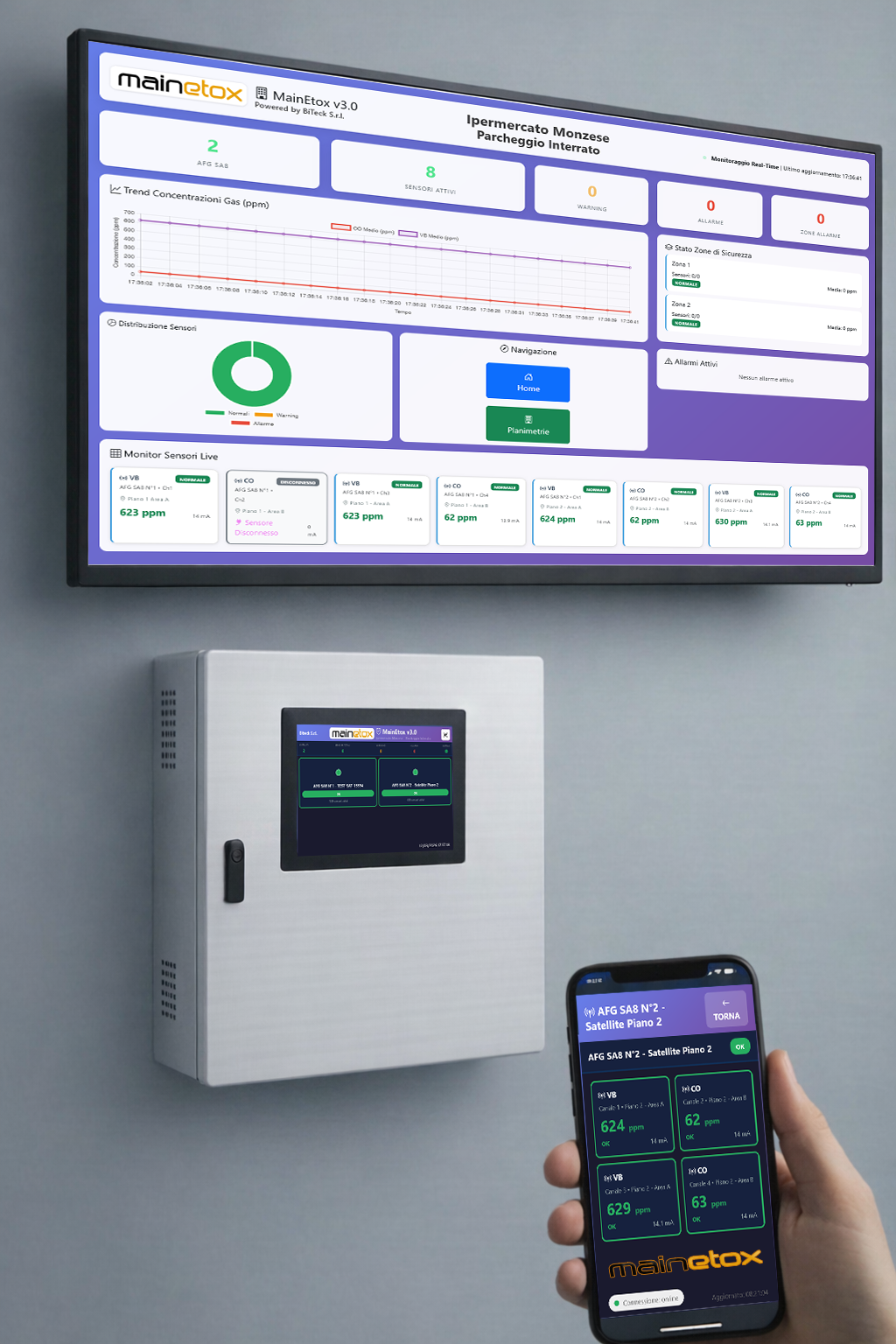 MAINETOX su PC, biteck.box e smartphone